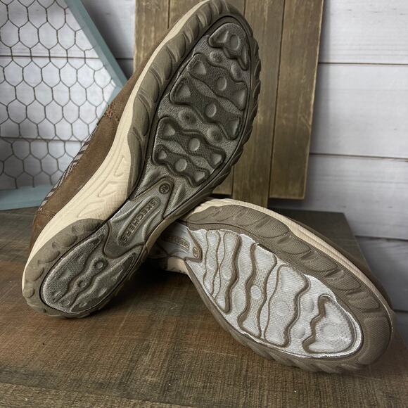 Skechers Relaxed Fit Brown Air Cooled‎ Memory Foam Slip On Shoes Womens 8 - Picture 7 of 8